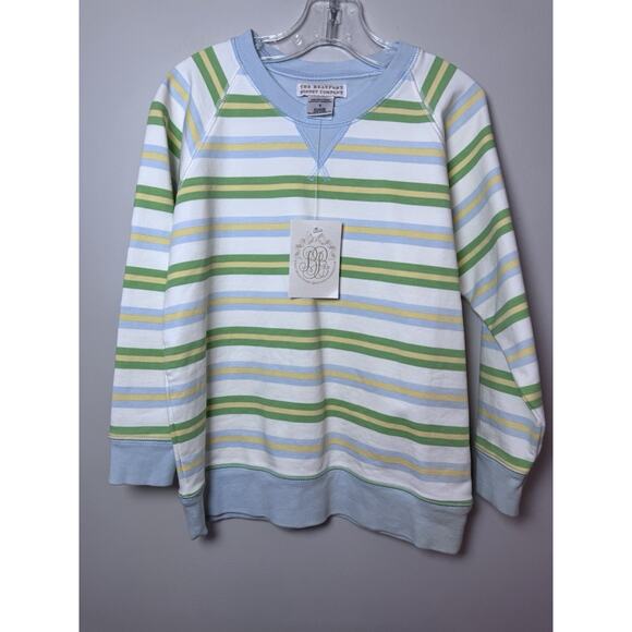 The Beaufort Bonnet Company Cassidy Comfy Crewneck Seacreast Stripe Sz 6 NWT - Picture 1 of 5